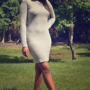 Grey Long Sleeve Dress Size Medium